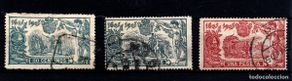 Sellos: España nº 261, 263/4. Año 1905